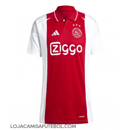 Camisa de Futebol Ajax Equipamento Principal Mulheres 2024-25 Manga Curta